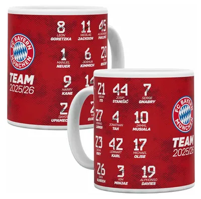 Produktbild von FC Bayern München Tasse Unterschriften 2025/2026