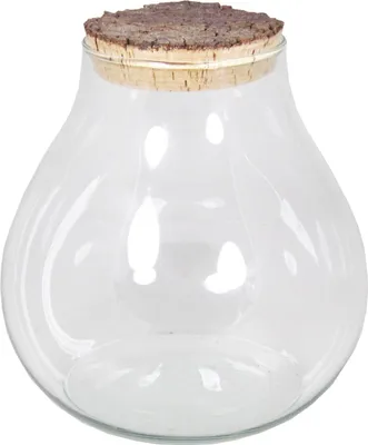 Produktbild von INNA-Glas Bonbonglas VIVALDA mit Korkdeckel, klar, 23 cm, Ø 23 cm - Vorratsglas