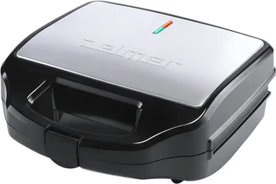 Produktbild von Zelmer ZSM7900 Multifunktionsgerät, 3-in-1-Toaster, 900 W, 3 Sätze austauschbarer Platten: Sandwich; Grill; Waffel, BPA-frei, Inox/schwarz., Schwarz/Inox