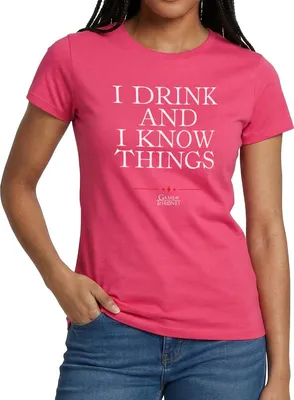 Produktbild von Spreadshirt Game Of Thrones Tyrion I Drink And I Know Things Frauen T-Shirt, XXL, Azalea