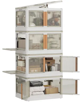 Productafbeelding van Solidchoice - Transparante Plastic Opbergdozen met Deksel
