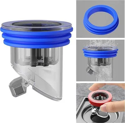 Produktbild von Dusche-Abflussklappe mit Anti-Rückstossventil - 2 Stück