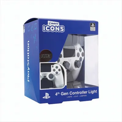 Produktbild von Paladone PP6398PS Icon Controller DS4 Schwarzes und weißes Innenraum-Nachtlicht