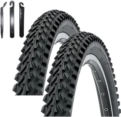 Immagine prodotto di 2 pneumatici per bicicletta Kenda 24" MTB K-898 in nero 50-507 (24 x 1,95) incl. leva per pneumatici maxxi4you