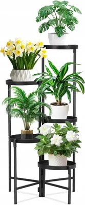 Produktbild von 5-stöckiger Metall Blumenständer für Innen und Außen