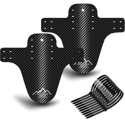 Produktbild von Schutzbleche Mountainbike MTB Vordere und Hintere Kompatible Mudguard 20-29 Zoll Fat Bike Silbernes Logo