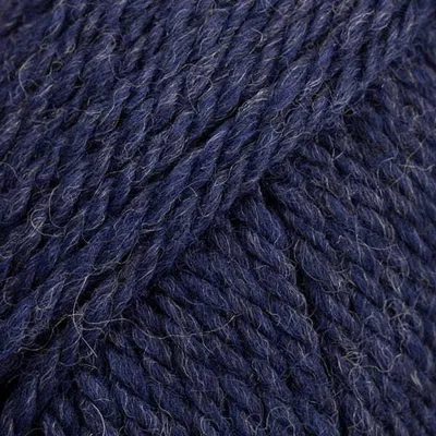 Produktbild von DROPS Alaska Wolle Uni Blau Meliert 100% reine Wolle 50g 70m