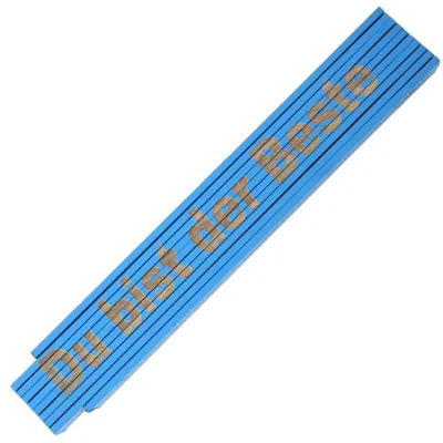 Produktbild von Zollstock Meterstab Du bist der Beste,Blau