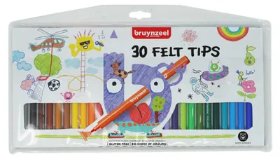 Obrázek produktu pro Bruynzeel Kids Felt Tips Fixy 30 ks