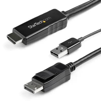Produktbild von DisplayPort-zu-HDMI-Adapter Startech HD2DPMM3M            3 m Schwarz