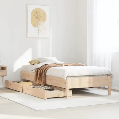 Produktbild von Möbel Massivholzbett ohne Matratze 75x190 cm Kiefernholz - Polsterbett 3301734