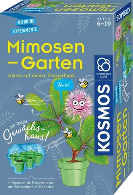 Produktbild von Kosmos 657802 Mimosen-Garten Pflanzen züchten und erforschen Komplett-Set mit Mini-Gewächshaus Experimentier-Set für Kinder ab 6 - 10 Jahre Mitbringexperiment teal/turquoise green