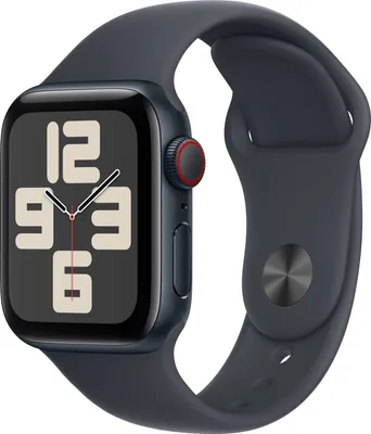 Produktbild von Apple Watch SE GPS + Cellular 40mm Midnight Aluminium Case mit Midnight Sport Band