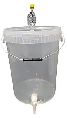 Produktbild von SILPLAST Kompletter Gärbehälter Set 25L Gäreimer mit Gärröhrchen, Dichtgummi und Ablaufhahn Transparent