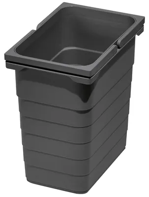 Produktbild von Ninka Abfallsammler 8 Liter dunkelgrau – Einbau-Abfalleimer, Modell 5050