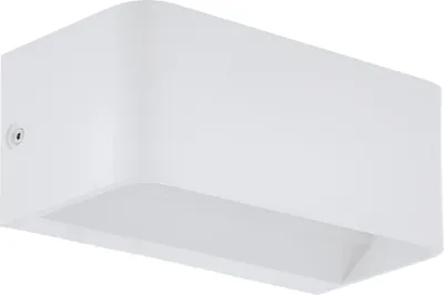 Produktbild von EGLO LED Wandlampe Sania 4, 1 flammige Wandleuchte, Minimalismus, Wandstrahler innen aus Aluminium, Wohnzimmerlampe, Flurlampe in Weiß, L 20 cm
