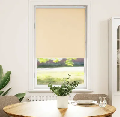 Productafbeelding van Maison Exclusive - Verduisteringsgordijn, beige, 80x130 cm, stofbreedte 75,7 cm, polyester