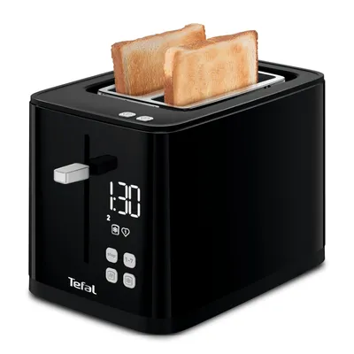 Produktbild von Tefal Toaster mit Digitalanzeige, Schwarz, TT640810