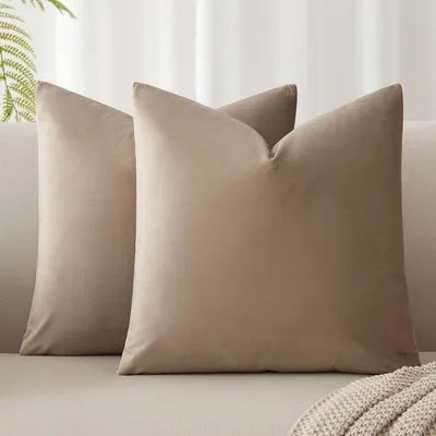 Obrázok produktu pre Satinové obliečky na vankúše, 40x40 cm, farba: sivá, 2 kusy, s nenápadným zipsom