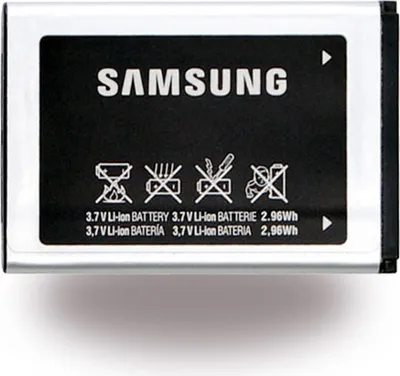 Produktbild von Samsung Akku AB463446BA/BU AB043446BE 800mAh Original Lithium-Ion Schwarz mit Überladungs-, Überhitzungs- und Kurzschlussschutz, kein Memory-Effekt, hochwertige Qualitätszellen für C3520, C120, C130, C140, D520, E250, E870, E900, i320, M3200 Beat S, X530, X680, B1200, X500, X300, SGH-B130, B300, B320, B520, C260, C270, C300, D730, E210, E380, E500, M150, M200, M310, X150, X160, X200, X210, X510, X520, X630, E1120, E1310, E1360, E2100, S3030, SCH-R100, R250, R260, R330, R335, SGH-A107, A197, T139, T249, T255