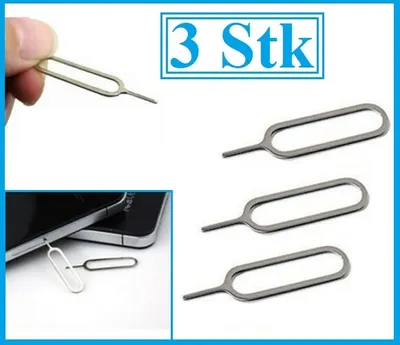 Obrázek produktu pro 3x Sim Karten Pin Nadel Öffner Stift Slot für Samsung Galaxy S8 S9 S10 S20 S21 S22 S23 S24