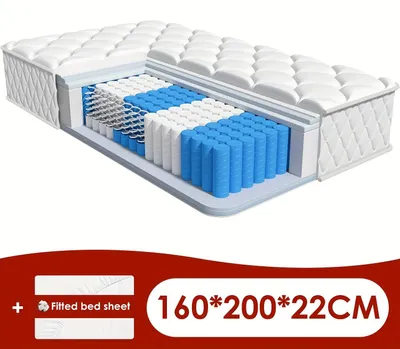 Obrázek produktu pro Kapslová matrace - Matrace - Lůžková matrace - 7-zónová matrace - Ergonomická matrace - 160x200 cm