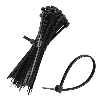 Produktbild von mumbi Kabelbinder schwarz 100mm x 2,5 mm UV-beständig Brandschutz UL 94 V2 Profi SET 100 Stück