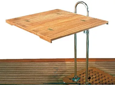 Image de Table en teck, pliable 70x80 cm , 1 pièce