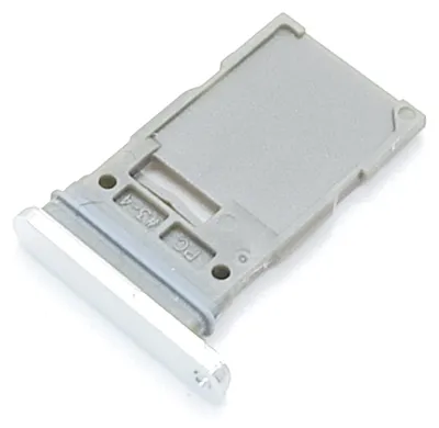 Produktbild von SIM-Fach für Samsung S22 Ultra Weißer Ersatzkartenhalter