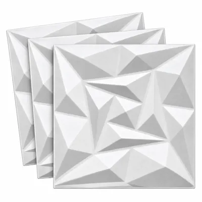 Produktbild von 3D Paneele Wandpaneele Polystyrol XPS – Styropor Verkleidung für Wand & Decke – 50x50 cm (0,25 m²) – Leicht, Flexibel & Einfach zu Montieren