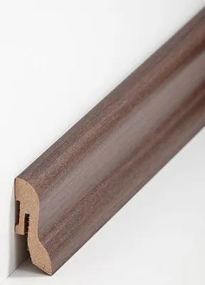 Produktbild von Sockelleiste Berliner Profil Hamburger Leiste 20 x 40 x 2500 mm Wenge MDF foliert Fußleiste by PROVISTON 62.5 Meter | 25 Stück