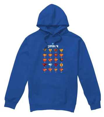 Image de Superman - Sweat à capuche "Evolution" pour hommes/femmes, modèle unie, référence TV41058 (Taille M), couleur bleu roi