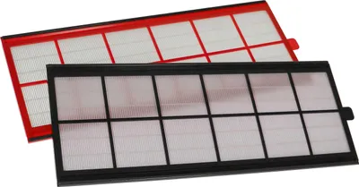 Produktbild von vhbw Filterset kompatibel mit Paul Santos 570, 370 Lüftungsgerät - Luftfilter G4 / F7 (2 Stück), 50 x 17 x 1 cm, Weiß / Rot / Schwarz