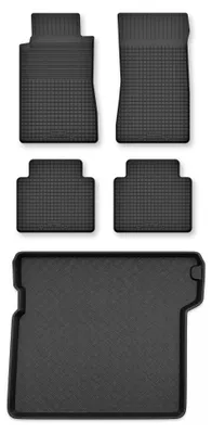 Obrázok produktu pre Vaničkové autokoberce + vaňa kufra pre: Nissan Patrol Y61 GU GR 2004 4x4 5 ks – Wielganizator Semi-Universal
