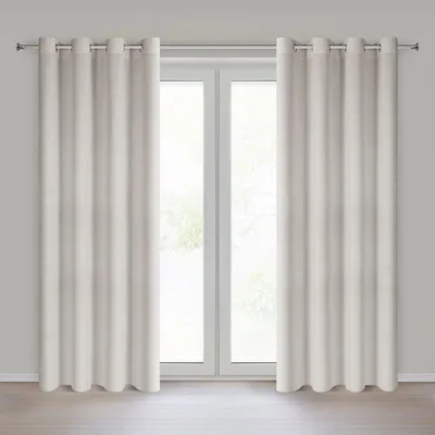 Produktbild von Vorhang LINDA beige 140x250 cm  Ösen Ösenvorhang