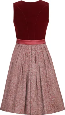 Produktbild von MarJo Samt Dirndl "Elisabeth" 697758 | Palisander Rot 58cm Größe: 42