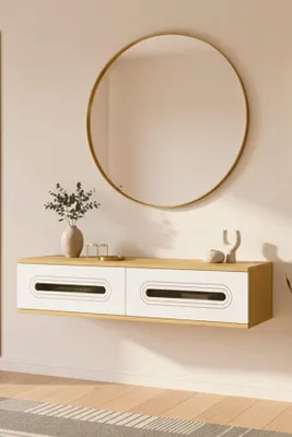 Produktbild von Skye Decor, Hochwertiger Dresser (Parent Code) in Saphir-Eiche, 120 cm, modern