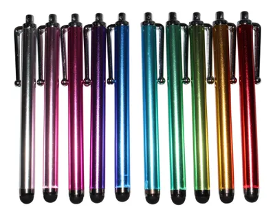 Produktbild von 100x Eingabestift Touchpen Stift Alu Tablet Handy Smartphone Display Elegant, Farbe:Schwarz