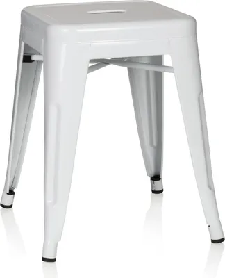 Produktbild von hjh OFFICE Bistrohocker VANTAGGIO Metall Hocker bis 150 kg belastbar Sitzhöhe 46 cm