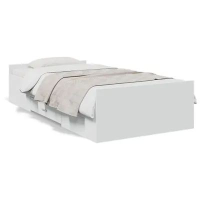 Immagine prodotto di Struttura letto con cassetti Bianco 75x190 cm Materiale a base di legno