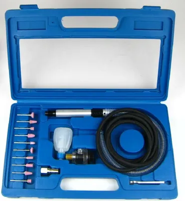 Produktbild von Luftschleifer Air Drill Kit AT-3170 Schleifstifte 1/4 Zoll 6bar 56000 U/min