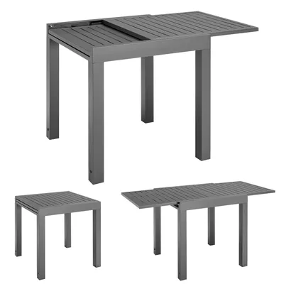 Zdjęcie produktu dla Rozkładany stół ogrodowy 70 x 70/140 cm, antracyt