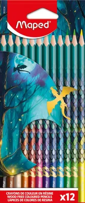 Produktbild von Maped Dreikant-Buntstifte DRAGON 12er Kartonetui