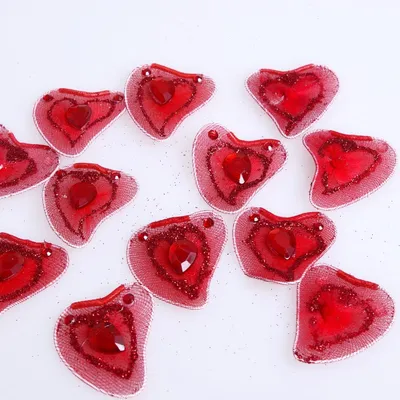 Produktbild von Streudeko Herzen - rot - ca. 3,5cm - 12 Stück - 91033 30