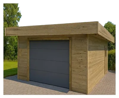 Image de Solid Garage / Carport en bois 5064 x 6994 mm - 28 mm