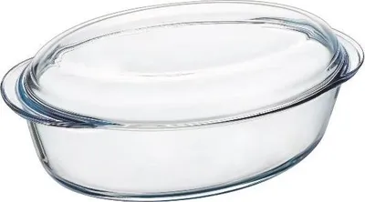 Image de Cocotte Verre Ovale Pyrex 3l Polyvalence Cuisson Et Conservation - Pyrex