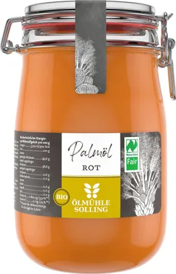 Zdjęcie produktu dla Solidchoice - Olej palmowyw szklanym pojemniku, 1000 ml