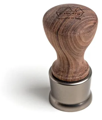 Productafbeelding van Marcato Ravioli-stempel, glad, rond, diameter 38 mm, Canadees notenwood. Artikelnummer: ST-TL38-CHS, EAN: 8000011008325