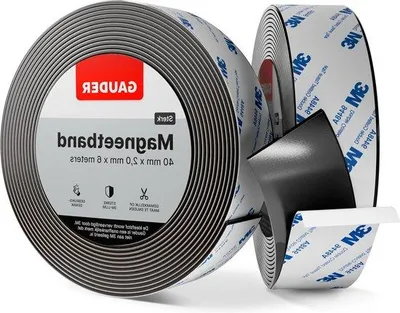 Produktbild von Famanu Magnetband Selbstklebend Stark (40 mm x 6 m) - Magnetstreifen