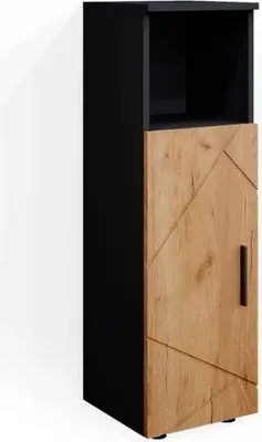 Produktbild von Midischrank Vicco Irma Goldkraft Eiche/Anthrazit 30 x 95 cm, Model 36710